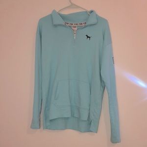 Blue PINK quarter zip up jacket